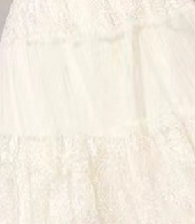 cd5b7472ced2f467620ee668cb455ac9 IVORY LACE TULLE FIT-AND-FLARE A-LINE MIDI DRESS
