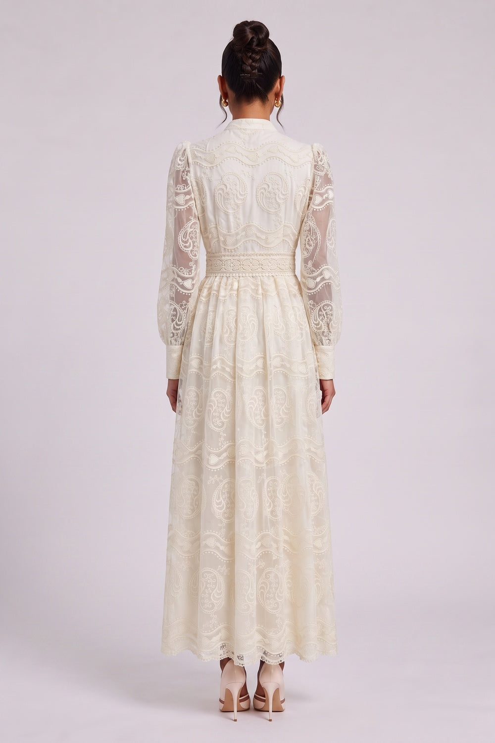 f5498dff25e43131 CREAM LACE A-LINE DRESS | WEDDING GUEST & BRIDAL SHOWER