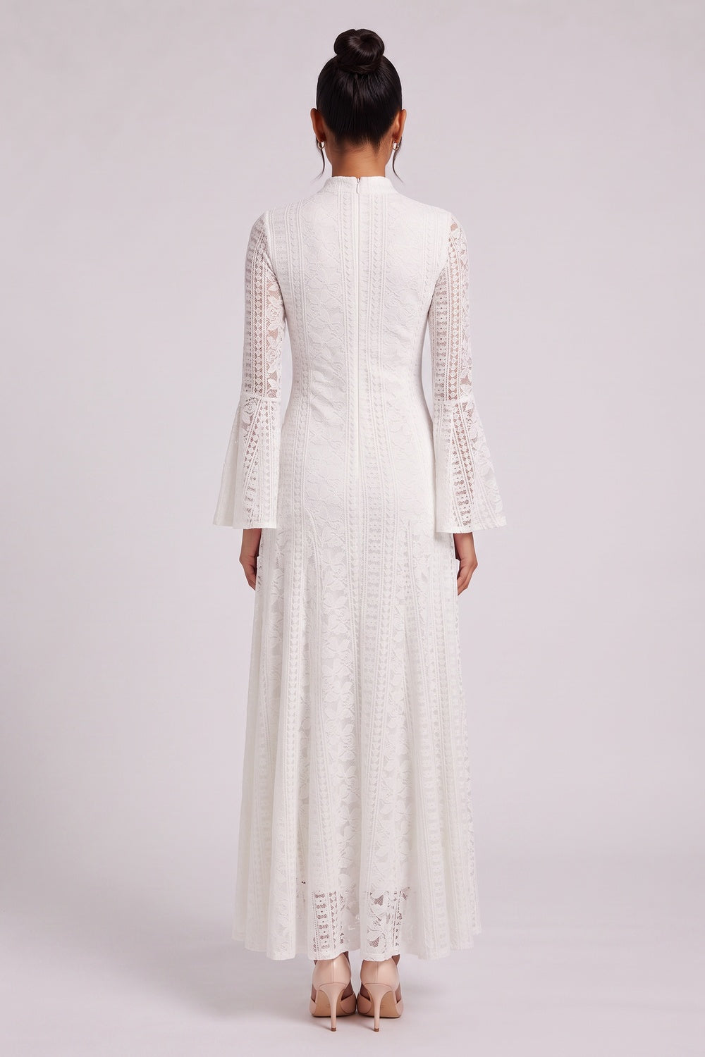 f576cdb7eb8d13da WHITE LACE A-LINE DRESS – WEDDING GUEST COCKTAIL