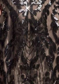 f57b99ac5315698e5012fe6efb37fadb BLACK SEQUIN MESH A-LINE MINI DRESS – PARTY COCKTAIL